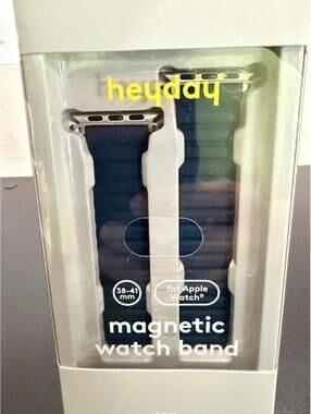 heyday Magnetic watch Band 38mm 40mm 41mm Navy Blue Silicone Strap NIB New